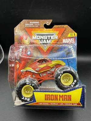 Monster Jam Marvel Iron Man Serie 1 Monster Truck 1:64 💥💥Difícil de encontrar 💥💥 Foto 1 de 2