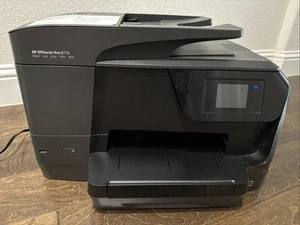 HP OfficeJet Pro 8715 All-in-one Color Printer Print Scan Copy - Black - Afbeelding 1 van 4
