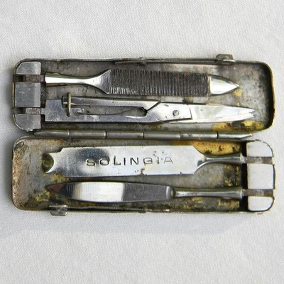 Carl Schmidt Sohn Co. Solingen, Germany pre-WW1 SOLINGIA multi-tool knife set - Image 1 of 4