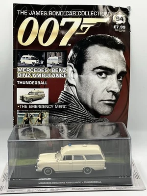 James Bond Car Collection Issue 94 Mercedes Ambulance & Magazine Original Pack - Image 1 of 4