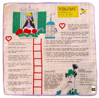 MWT FISBA de colección. Horóscopo del zodiaco Hanky Jungfrau del 24 de agosto al 23 de septiembre Foto 1 de 4
