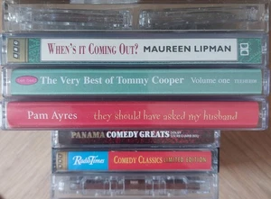 7 x COMEDY Tapes: TOMMY COOPER MAUREEN LIPMAN BLACKADDER PAM AYRES - Picture 1 of 7