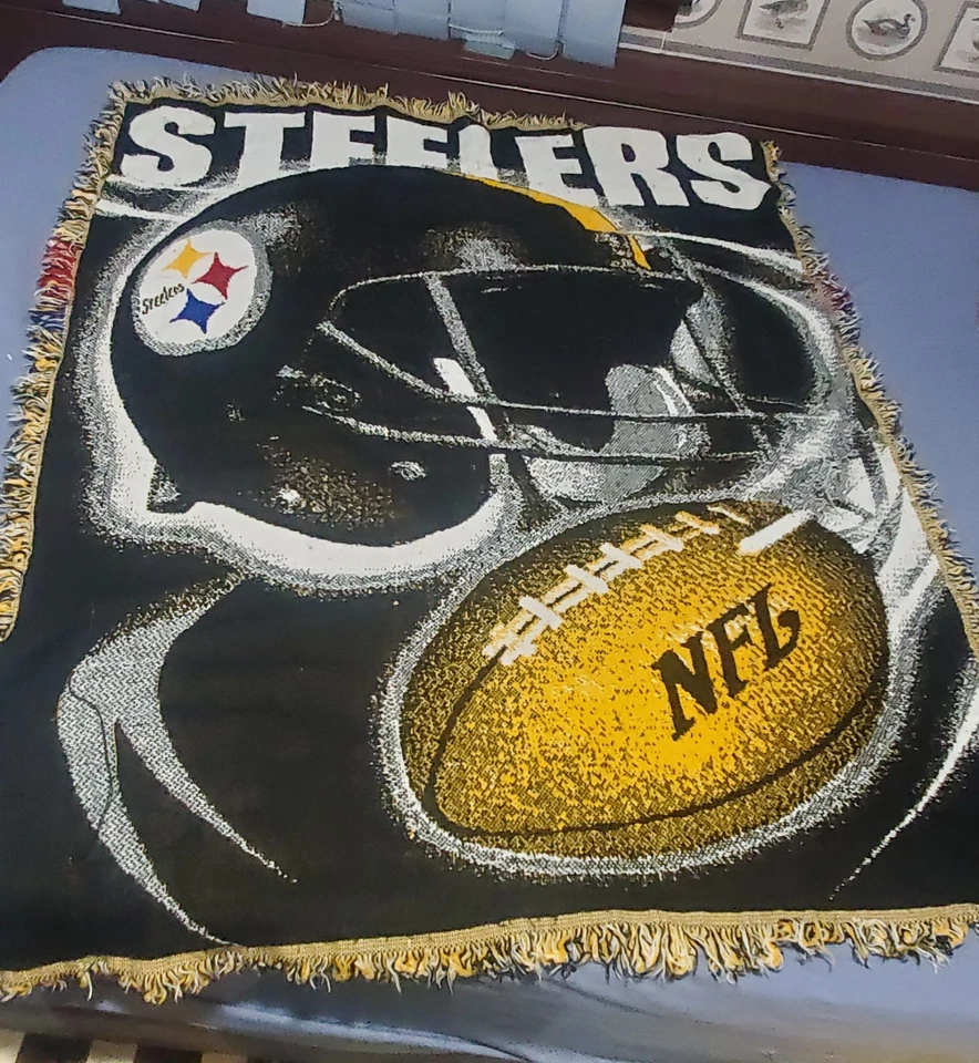 Manta de tiro NFL Pittsburgh Steelers de Northwest Company tejida de colección  Foto 1 de 4