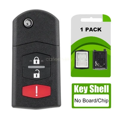 For 2006 2007 2008 2009 2010 2011 2012 Mazda 5 Remote Key Fob Shell Case 3Button - Image 1 of 4