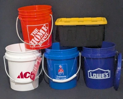SHERWIN-WILLIAMS 4 Viral Mini Buckets & Lowes Teeny Tote-Sherwin Williams, Lowes, Home Depot, Ace