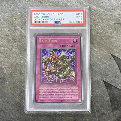 Vintage 2003 Yugioh LOD-099 Last Turn Legacy of Darkness PSA Mint 9 LOW POP! - Image 1 of 2