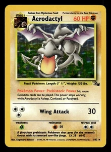 Aerodactyl 1/62 Holo Rare Fossil Set Pokemon Card - Picture 1 of 2