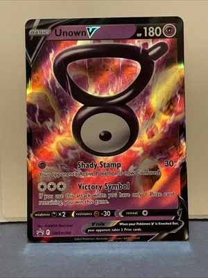 Pokémon TCG Unown v SWSH300 Sword & Shield Black Star Promo Card - Image 1 of 2