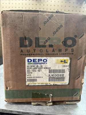 Фара для 90-94 Chrysler LeBaron LeBaron 1989 1995 со стороны водителя с лампой - Изображение 1 из 3