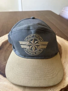 Captain Marvel Marvel Comics Gray Biege Snapback Hat 6 Panel Avengers Endgame - Picture 1 of 7