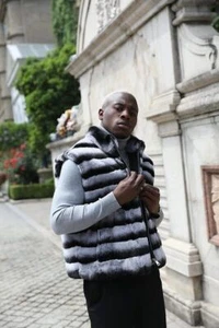 Men's Real Rex Rabbit Fur Vests Winter Thick Coats Chinchilla Gilet Warm Jackets - Picture 1 of 6