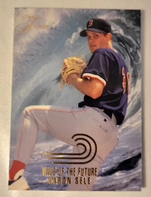 1993 Fleer Flair Wave of the Future Arron Sele Boston Red Sox Baseball Card - Image 1 of 2