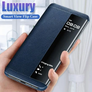 Hot For Huawei Mate 30 20X 20 Pro 10 Pro Smart View Leather Flip Phone Case - Picture 1 of 17