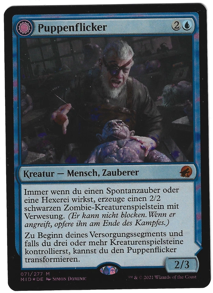 FOIL  Puppenflicker / Poppet Stitcher  - MIDNIGHT HUNT -  deutsch  (nm +) Mythic - Bild 1 von 1