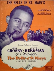 Partitura musical vintage de Bing Crosby Ingrid Bergman 1945 de Bells of St Marys - Imagen 1 de 3