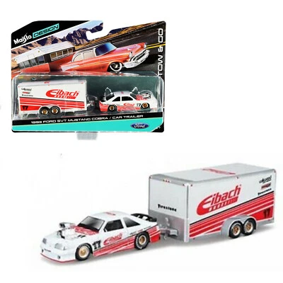 Ford SVT Mustang Cobra #17 1993 Maisto 1:64 y remolque "Eibach" 15368-21A-3H Foto 1 de 2