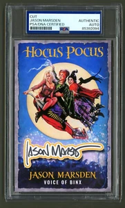 Jason Marsden Signed Cut Display (PSA) Hocus Pocus Photo Card Voice of Binx Cat - Picture 1 of 2