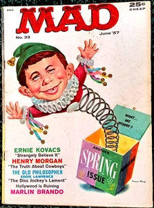MAD Magazine #33 June 1957! VERY GOOD+/FINE! 5.0! SHARP And TIGHT! $0.99 Start!! - Picture 1 of 6