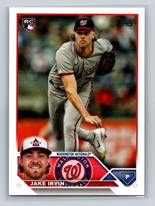 2023 Topps Update Baseball #US224 Jake Irvin RC Washington Nationals