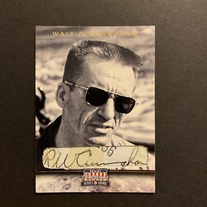 Walt Cunningham Signed Custom Cut Card Panini Apollo 7 Astronaut NASA