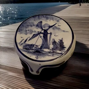 Peter Van Rossum Vintage Delft Blue Trivet 1980 Firmato e Numero 524 Limited Raro - Foto 1 di 9
