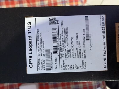 Msi GP76 Leopard 11UG con RTX 3070 e i7 – da riparare - Immagine 1 di 4