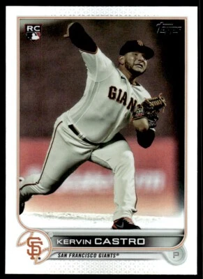 2021 TOPPS SILVER FOIL Kervin Castro San Francisco Giants #413 R105 - Image 1 of 2