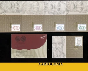 GREECE, 2019, ANCIENT GREEK LITERATURE, MAXIMA POSTCARDS, SET 5 ITEMS, NEW - Picture 1 of 2