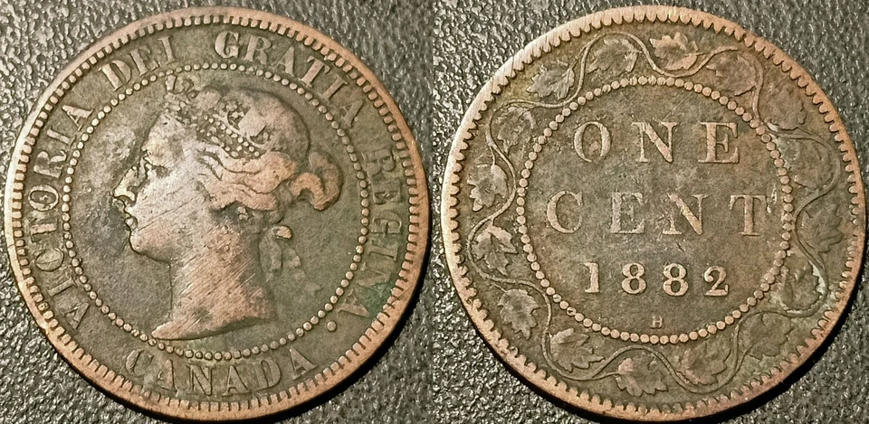 Canada - Victoria - 1 Cent 1882 H, Heaton ! KM#7 - Image 1 of 1