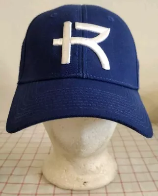 The Game Pro Letter R Cap Hat Blue Size 7 3/8 Mens Fitted Embroidered Wool - Image 1 of 4