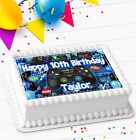 Gaming Party Personalised Birthday Icing Edible Costco Cake Topper R1-bt334