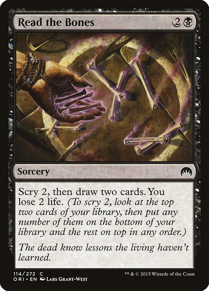 4 Read the Bones 4x x4 - NM/LP - Magic Origins - SPARROW MAGIC mtg - Image 1 of 1