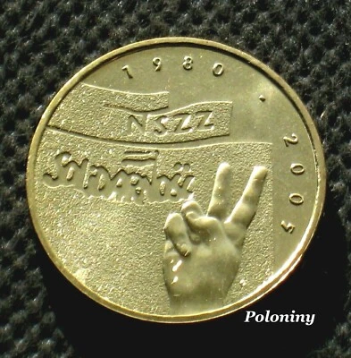 COMMEMORATIVE COIN OF POLAND - 25th ANNIVERSARY OF SOLIDARITY TRADE UNION (MINT) - Image 1 of 2