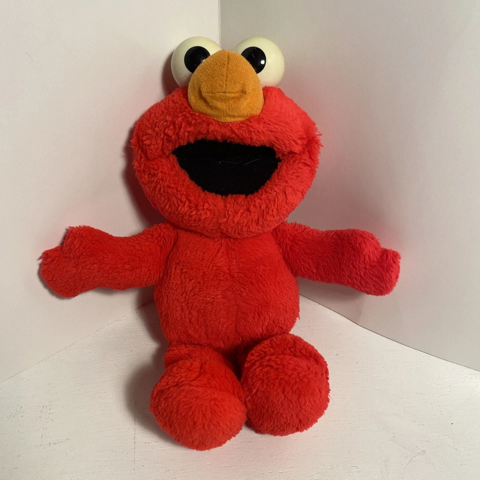 "Muñeco de peluche Fisher Price Plaza Sésamo Tickle Me Elmo Sorpresa 11"" de colección" Foto 1 de 1