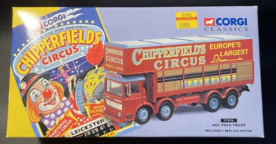 Corgi Classics CHIPPERFIELDS CIRCUS AEC POLE TRUCK w REPLICA POSTER 97896 - Image 1 of 3