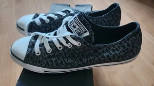 Converse Womens Black Gray Floral Low Top Lace Up Casual Sneakers Shoes Size 6.5 - Picture 1 of 9