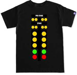 DRAG RACE Christmas Tree Light TURBO Boost B16 B18 K20 PISTONS CAMS 1320 T SHIRT - Picture 1 of 4