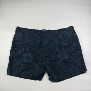 Faded Glory Swim Shorts Men's 3XL Navy Floral Mesh Lined Elastic Waist Pull On - Picture 1 of 5