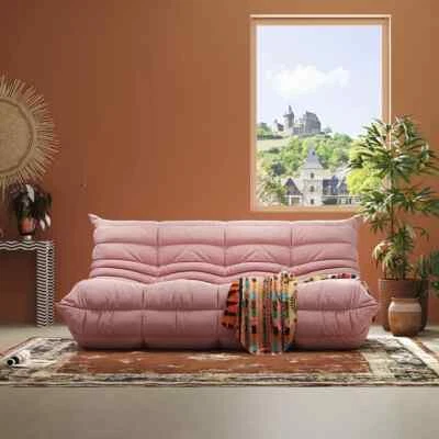 Caterpillar Lazy Sofa Beanbag Chair 1 to 3 Seats Floor Sofa Nap Couch Tatami Bed - Image 1 of 4