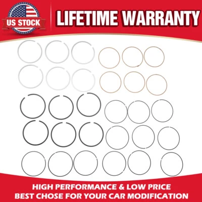 Juego de anillos de pistón de motor sobrealimentados STD para 13-20 Jaguar XF XE XJ 3,0 L V6 AJ126 Foto 1 de 4