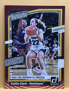 2024 Panini Caitlin Clark Collezione Donruss Highlights H12 Target Red Foil Iowa - Foto 1 di 2