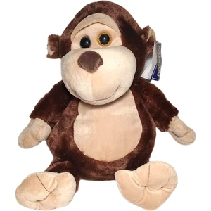 20" Kellytoy Original Plush Monkey Cuddle Farm Animal Big Eyes 2014 Brown NWT - Picture 1 of 4