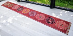 2x16 ft Runner Hand Knotted EXTRA LONG Runner Rug Low Pile Actual: 2.2 x 15.6 ft - Picture 1 of 12