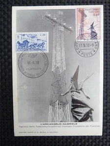 VATIKAN MK 1970 ESTACIÓN DE RADIODIFUSIÓN RADIO RADIO MÁXIMA TARJETA MC CM c4473 - Imagen 1 de 1