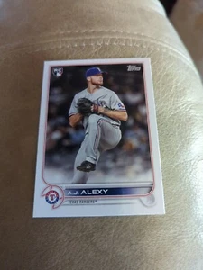 A.J. Alexy RC 2022 Topps Series 2 Baseball #547 MLB Texas Rangers Pitcher - Picture 1 of 2