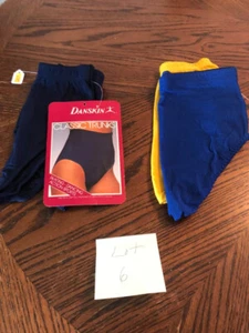 Lot 4 NEW Child's Danskin Trunks Dancewear Navy Gold Blue Size Small - Picture 1 of 2