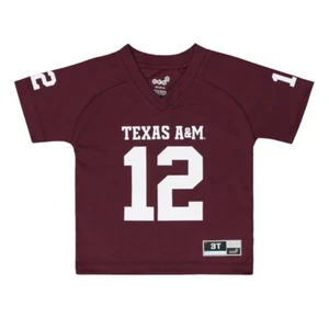 NCAA Texas A&M Aggies Performance 12TH MAN Kids Toddler Youth Jersey Tee Shirt - Picture 1 of 3