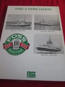 FOSS: EINE LEBENDE LEGENDE - FOSS MARITIM ÜBER 100 JAHRE IMMER BEREIT 1990 PB BUCH - Bild 1 von 1
