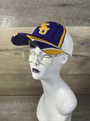 Boné OSFM ajustável roxo/dourado/branco chapéu cativante chapéu NCAA LSU TIGERS - Imagem 1 de 4