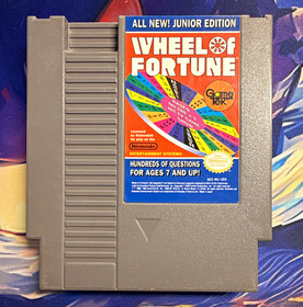Wheel of Fortune Junior Edition 1989 Quiz Trivia Nintendo NES NTSC-U/C Game